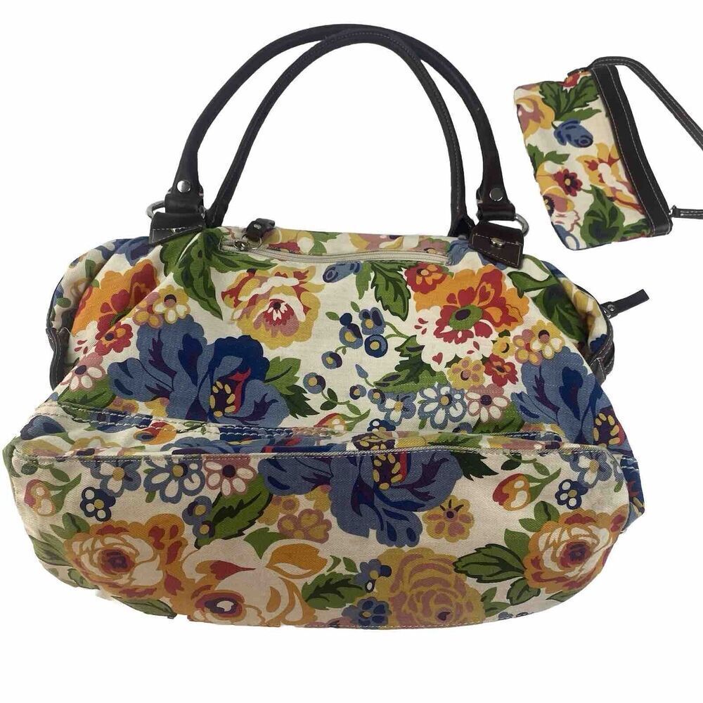 Giani Bernini Womens Medium Handbag Cloth Hobo Shoulder Bag Tote Pockets Used